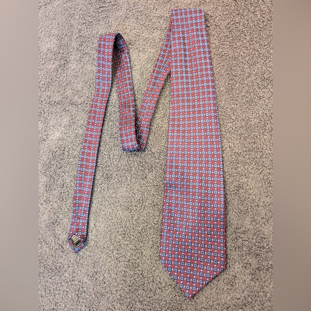 Silk Geometric Patterned Tie‎